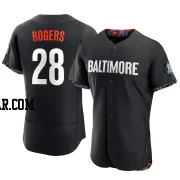 Trevor Rogers Men's Baltimore Orioles Black Authentic 2023 City Connect Jersey