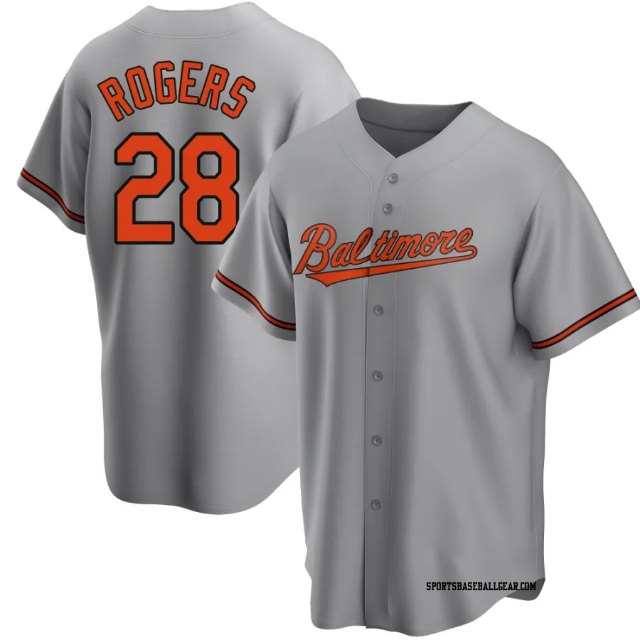 Trevor Rogers Men's Baltimore Orioles Gray Replica Road Jersey