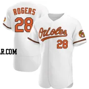 Trevor Rogers Men's Baltimore Orioles White Authentic Home Jersey