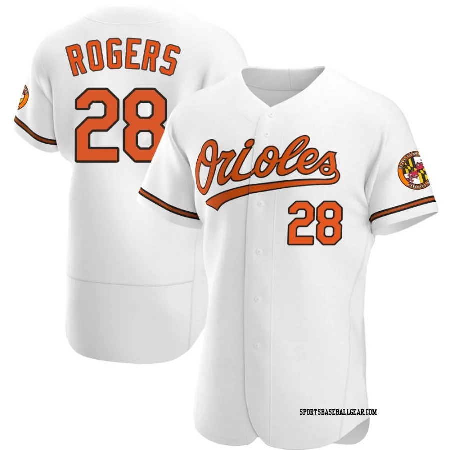 Trevor Rogers Men's Baltimore Orioles White Authentic Home Jersey