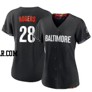 Trevor Rogers Women's Baltimore Orioles Black Replica 2023 City Connect Jersey
