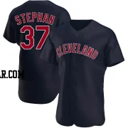 Trevor Stephan Men's Cleveland Guardians Navy Authentic Alternate Jersey