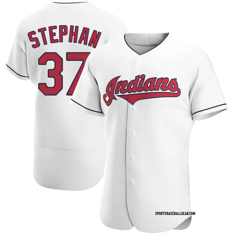 Trevor Stephan Men's Cleveland Guardians White Authentic Home Jersey