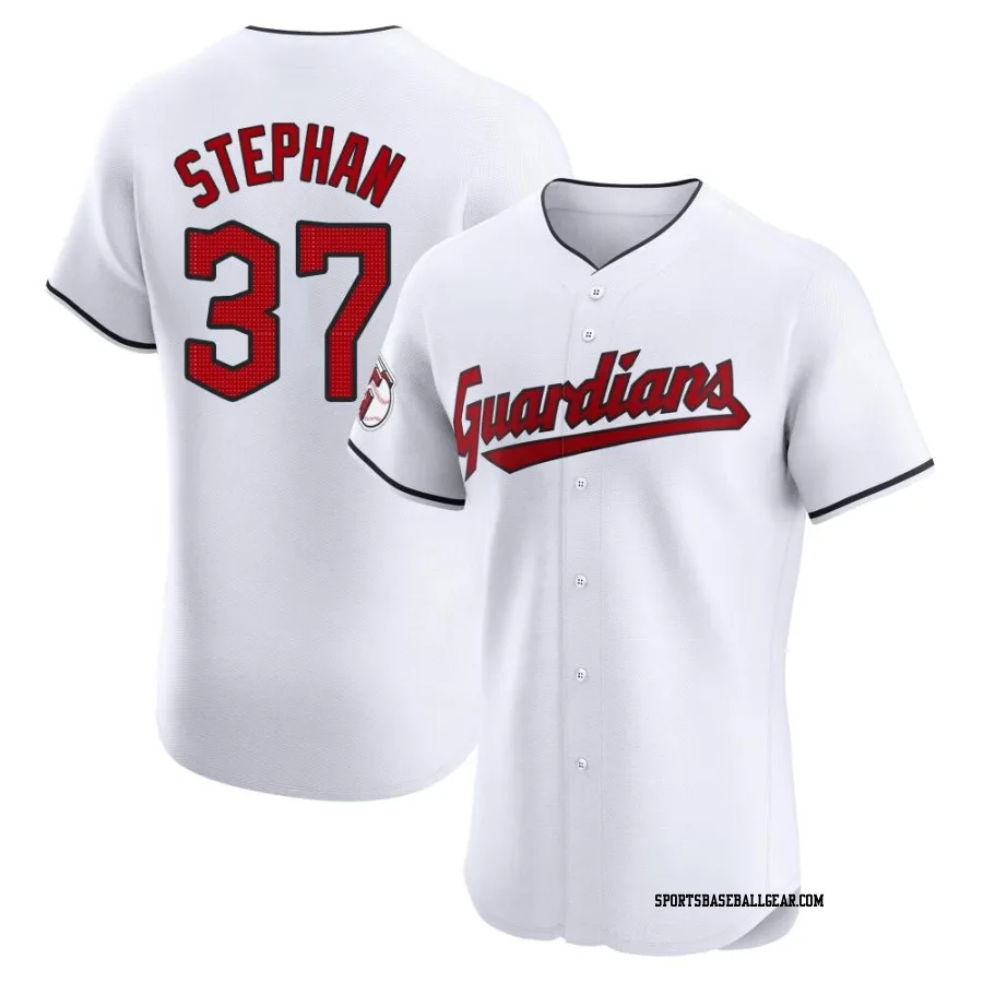 Trevor Stephan Men's Cleveland Guardians White Elite Home Jersey