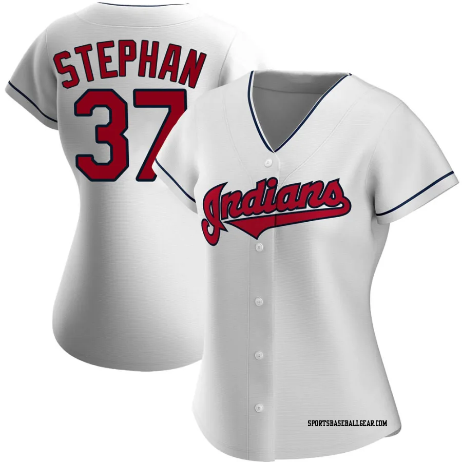 Trevor Stephan Women's Cleveland Guardians White Replica Home Jersey