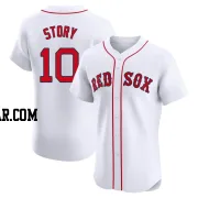 Trevor Story Men's Boston Red Sox White Elite Home Jersey