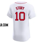 Trevor Story Men's Boston Red Sox White Elite Home Jersey