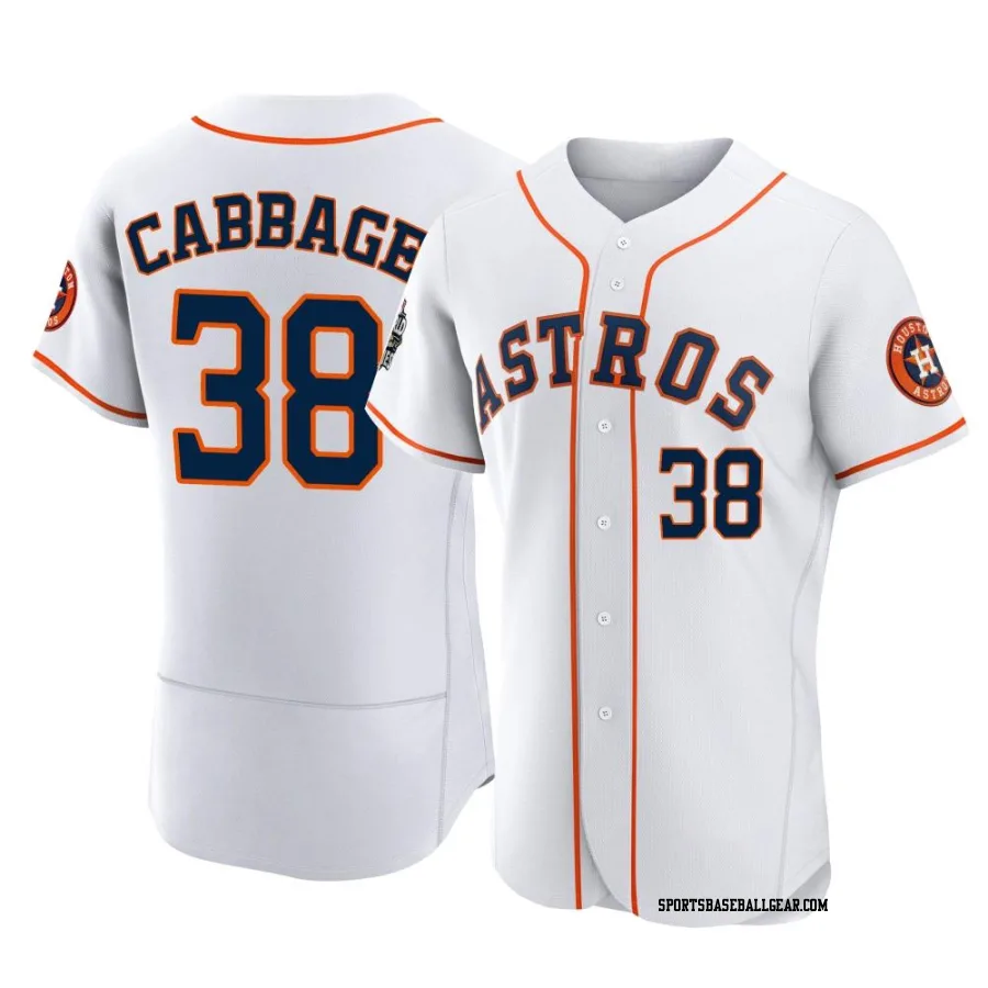 Trey Cabbage Men's Houston Astros White Authentic 2022 World Series Home Jersey