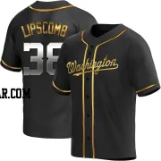 Trey Lipscomb Youth Washington Nationals Black Golden Replica Alternate Jersey