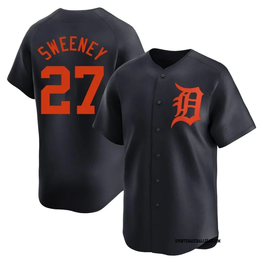 Trey Sweeney Men's Detroit Tigers Navy Limited Alternate Jersey