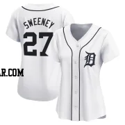Trey Sweeney Women's Detroit Tigers White Limited Home Jersey
