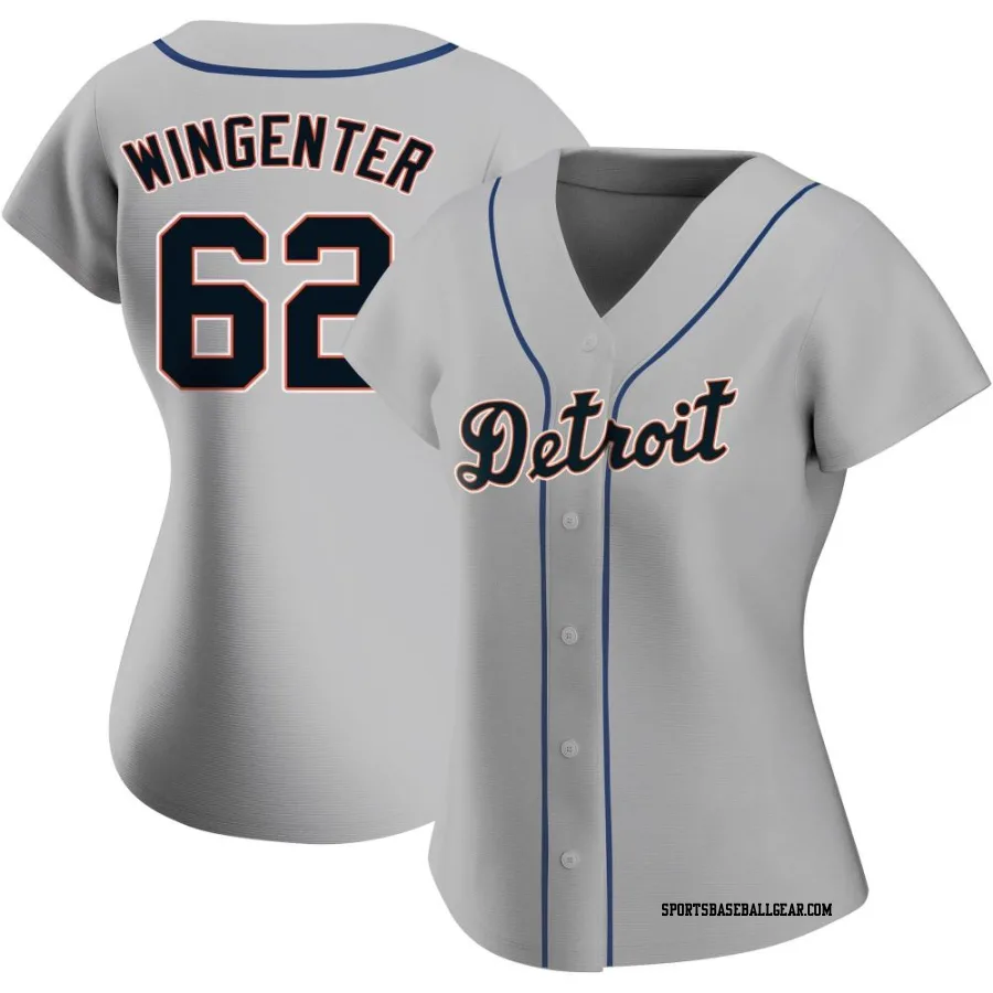 Trey Wingenter Women's Detroit Tigers Gray Replica Road Jersey