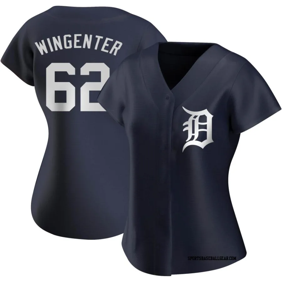 Trey Wingenter Women's Detroit Tigers Navy Replica Alternate Jersey