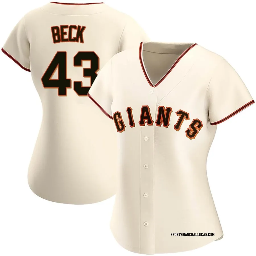 Tristan Beck Women's San Francisco Giants Cream Authentic Home Jersey