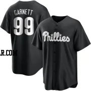 Tristan Garnett Men's Philadelphia Phillies Black/White Replica Jersey