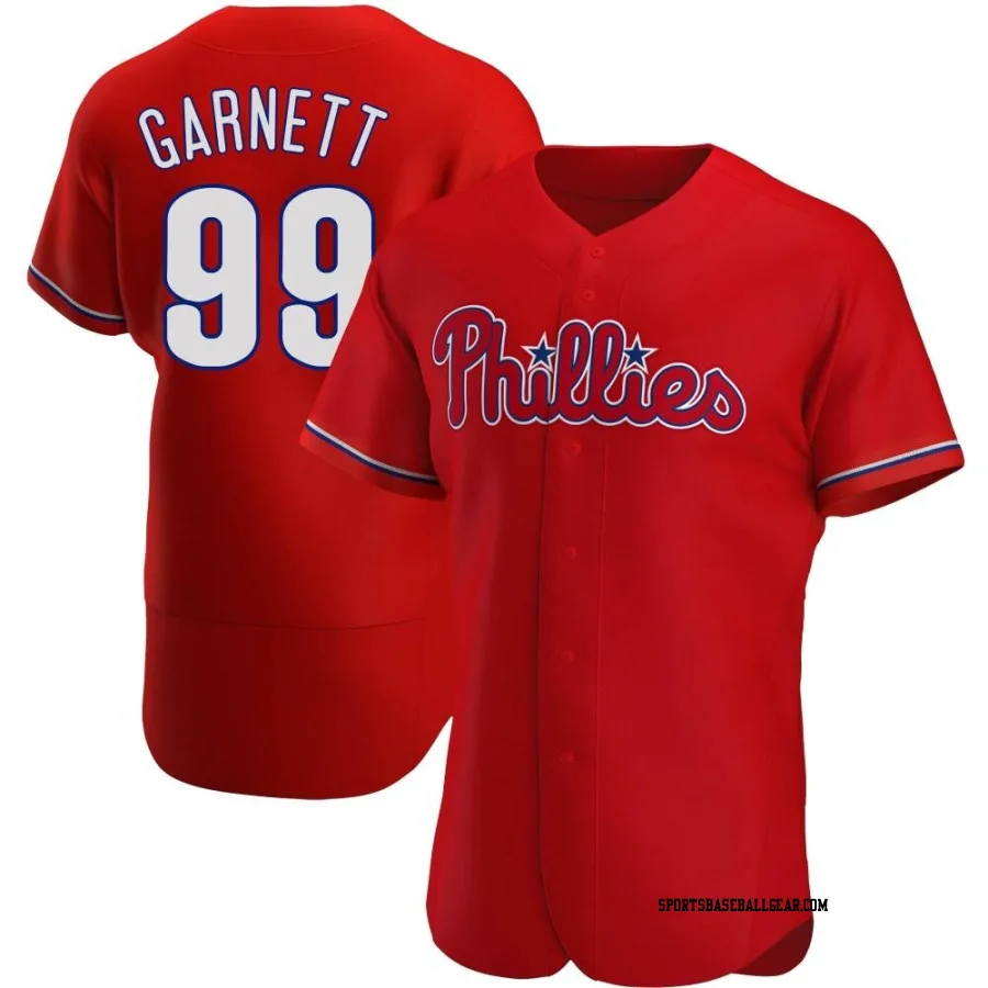 Tristan Garnett Men's Philadelphia Phillies Red Authentic Alternate Jersey