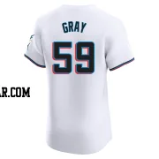 Tristan Gray Men's Miami Marlins White Elite Home Jersey