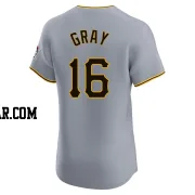 Tristan Gray Men's Pittsburgh Pirates Gray Elite Road Jersey
