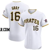 Tristan Gray Men's Pittsburgh Pirates White Elite Home Jersey