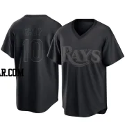 Tristan Gray Men's Tampa Bay Rays Black Replica Pitch Fashion Jersey