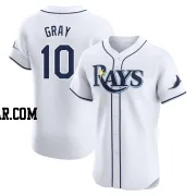 Tristan Gray Men's Tampa Bay Rays White Elite Home Jersey
