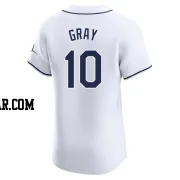 Tristan Gray Men's Tampa Bay Rays White Elite Home Jersey
