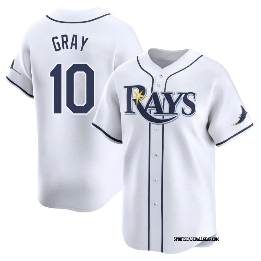 Tristan Gray Men's Tampa Bay Rays White Limited Home Jersey
