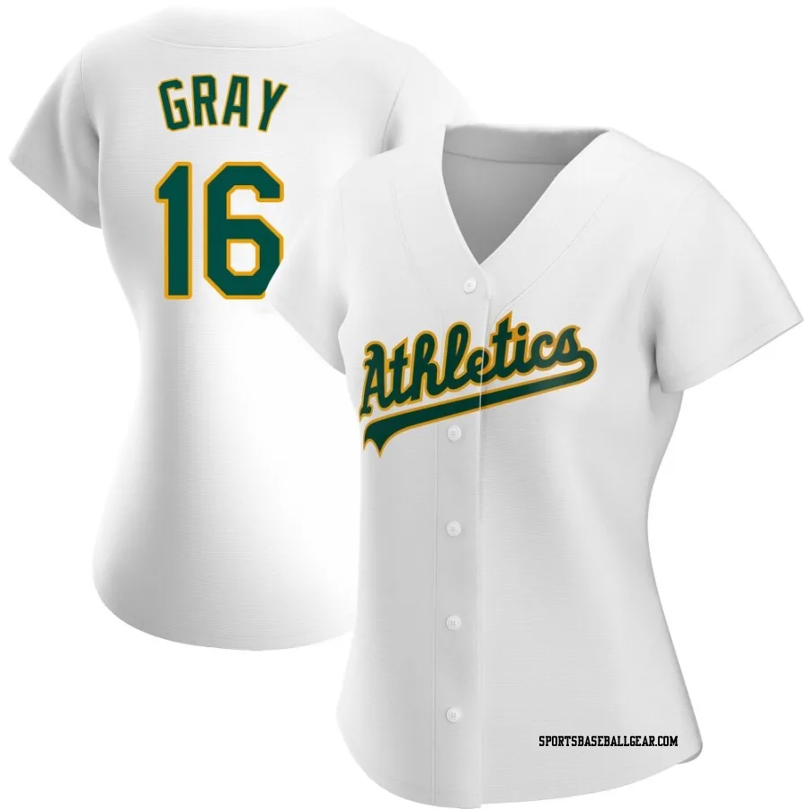 Tristan Gray Women's Oakland Athletics White Replica Home Jersey