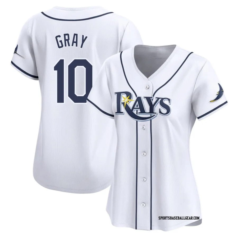 Tristan Gray Women's Tampa Bay Rays White Limited Home Jersey
