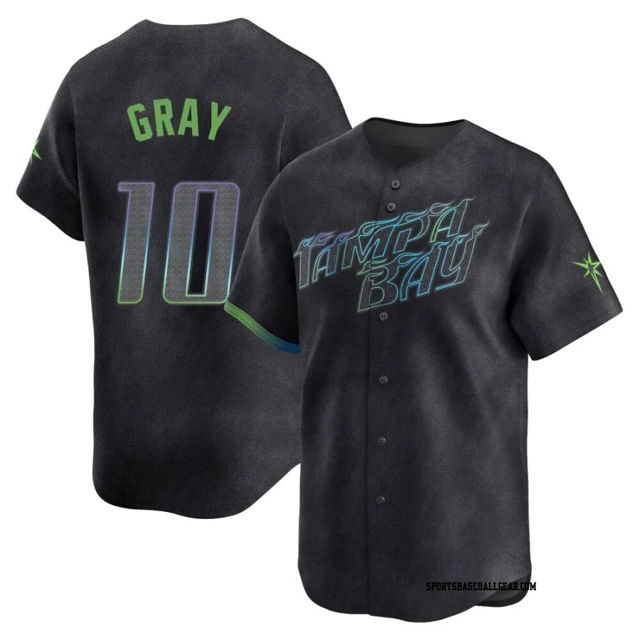 Tristan Gray Youth Tampa Bay Rays Charcoal Limited 2024 City Connect Jersey