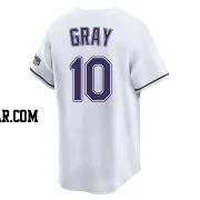 Tristan Gray Youth Tampa Bay Rays White Limited Throwback Cooperstown Jersey