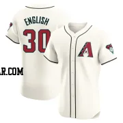 Tristin English Men's Arizona Diamondbacks Cream Elite Home Jersey