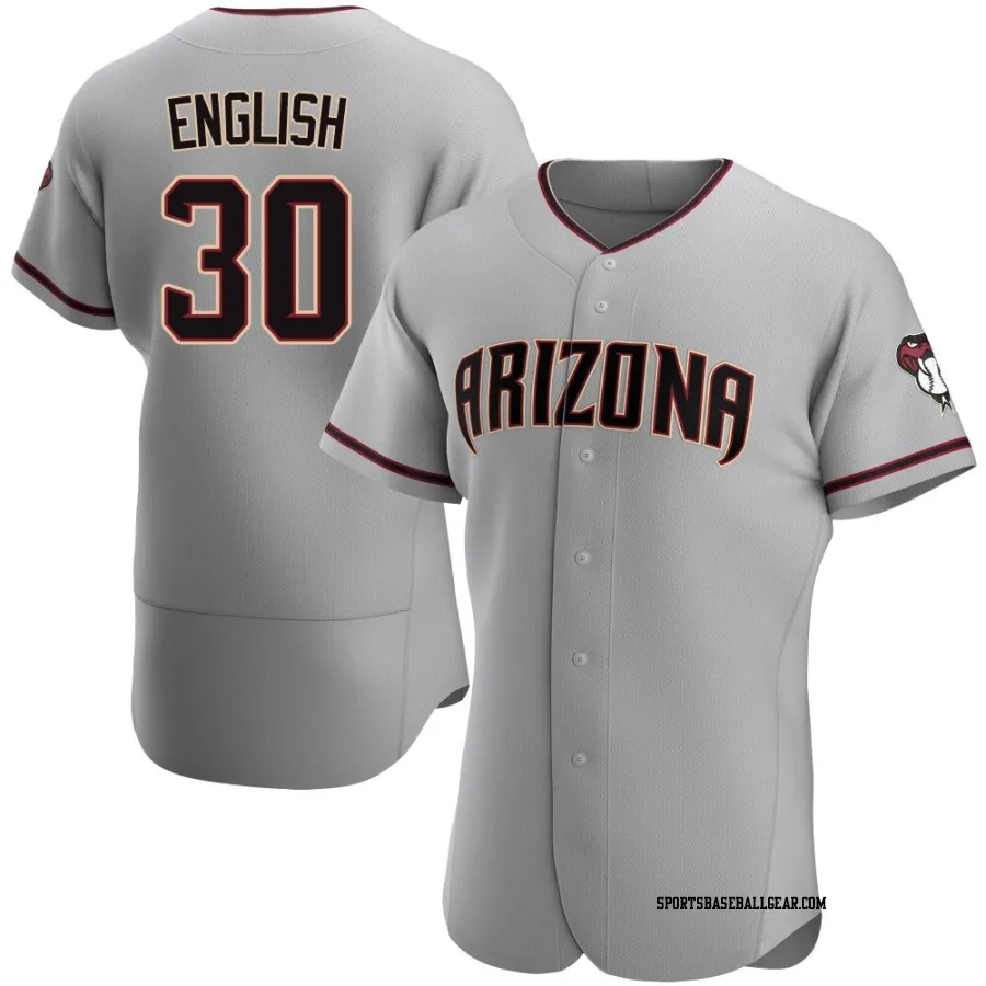 Tristin English Men's Arizona Diamondbacks Gray Authentic Road Jersey