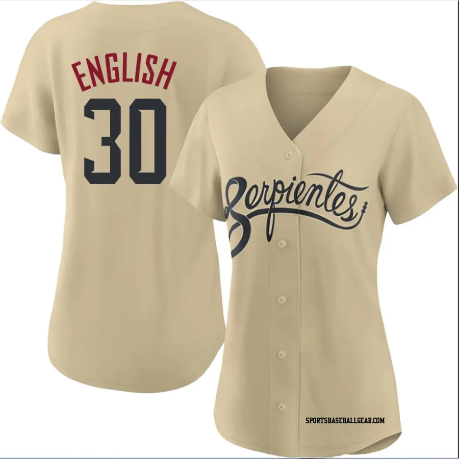 Tristin English Women's Arizona Diamondbacks Gold Authentic 2021 City Connect Cool Base Jersey