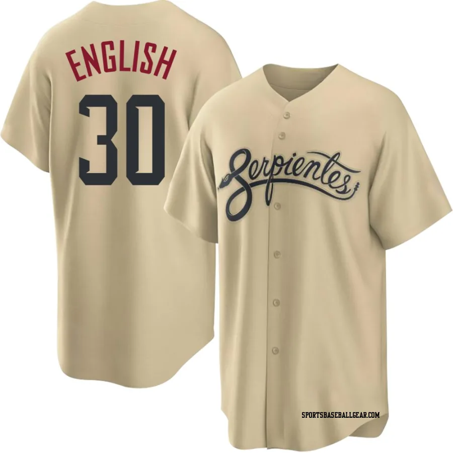 Tristin English Youth Arizona Diamondbacks Gold Replica 2021 City Connect Cool Base Jersey