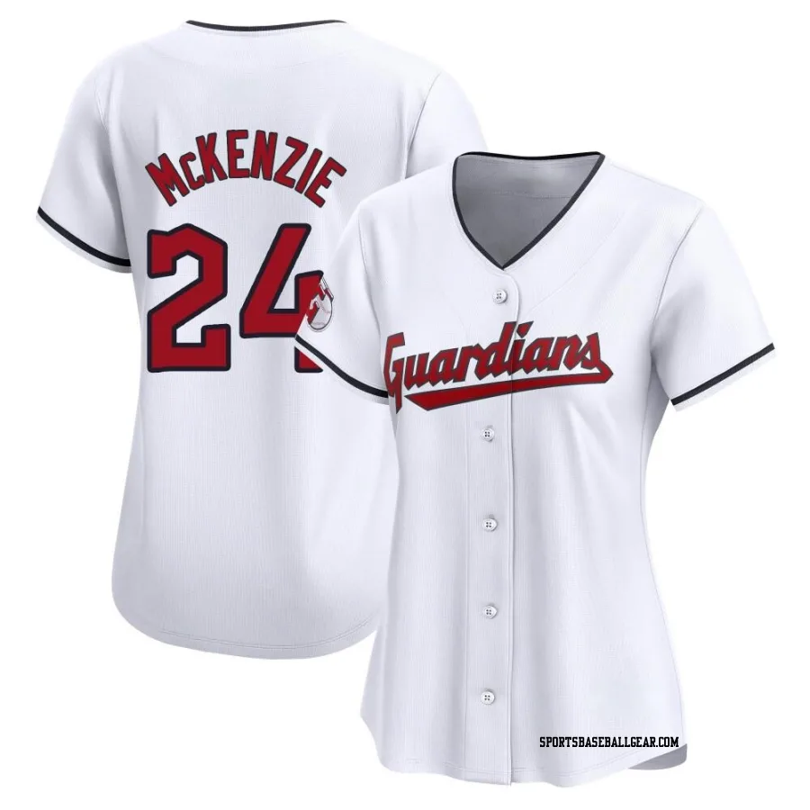 Triston McKenzie Women's Cleveland Guardians White Limited Home Jersey