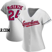 Triston McKenzie Women's Cleveland Guardians White Replica Home Jersey