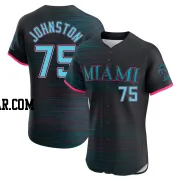 Troy Johnston Men's Miami Marlins Black Elite 2025 City Connect Jersey