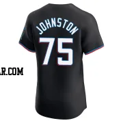 Troy Johnston Men's Miami Marlins Black Elite Alternate Vapor Premier Jersey