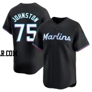 Troy Johnston Men's Miami Marlins Black Limited Alternate Jersey