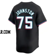 Troy Johnston Men's Miami Marlins Black Limited Alternate Jersey