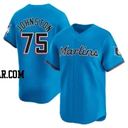 Troy Johnston Youth Miami Marlins Blue Limited Alternate Jersey