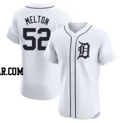 Troy Melton Men's Detroit Tigers White Elite Home Jersey