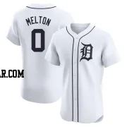 Troy Melton Men's Detroit Tigers White Elite Home Jersey