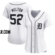 Troy Melton Women's Detroit Tigers White Limited Home Jersey