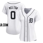 Troy Melton Women's Detroit Tigers White Limited Home Jersey