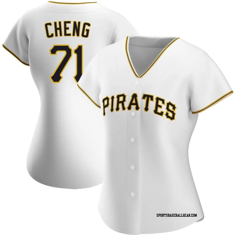 Tsung-Che Cheng Women's Pittsburgh Pirates White Replica Home Jersey
