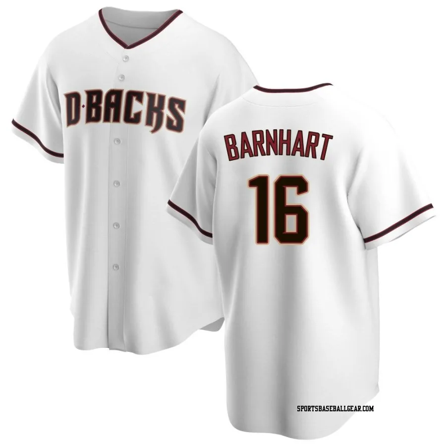 Tucker Barnhart Men's Arizona Diamondbacks White Replica Home Jersey