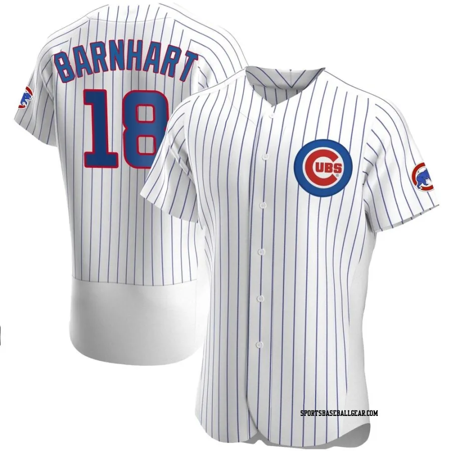 Tucker Barnhart Men's Chicago Cubs White Authentic Home Jersey