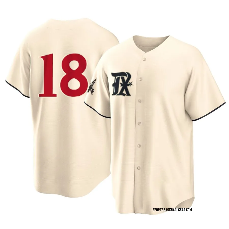 Tucker Barnhart Men's Texas Rangers Cream Replica 2023 City Connect Jersey